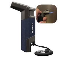 Jet Flame Cigar Lighter Butane Refillable Windproof Torch Lighters Flame Turbo Jet Torch Lighter, Gift Package (Sold Without Gas)