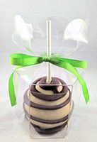 Flower Top Caramel Apple Candy Gift Boxes - Food Safe - 3 3/4" x 3 3/4" x 4" - 25 Count - Optional Cupcake Holders Included
