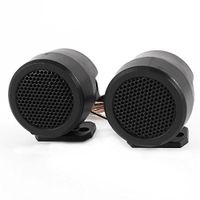 Water & Wood Car Black Audio Loud Speaker Dome Tweeters 500 Watts 5KHz-20KHz 2 Pcs with Car Cleaning Cloth