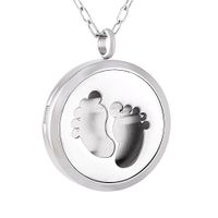memorial jewelry Hollow Essential Oil Diffuser Aromatherapy Necklace Engrave Perfume Pendant