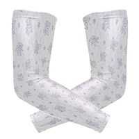 Men's UV Protection Arm Sleeve Little Purple Roses Compression Arm Sleeve, Skin Protection Cooler Cycling Sleeves for Outdoor Activities to Cover Arms