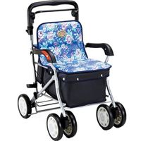 Seat & Roller Bar Covers Walker Seniors Grocery Shopping Cart Folding and Easy to Carry The Best Gift for Parents. Patient Rehabilitation Walker 4 Wheel Scooter (Color : B, Size : 6551cm)