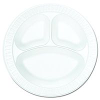 Dart 10CPWCR Concorde Foam Plate, Compartmented, 10 1/4" dia, WE, 125 per Pack (Case of 4 Packs)