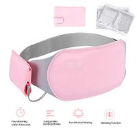 Cigooxm Portable Heating Pad Graphene Heating Therapy Washable Far Infrared USB Warming Waist Belt with 3 Temperature Settings for Menstrual Cramps and Back/Abdomen/Stomach Pain