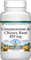 Glucomannan and Chicory Root (FOS) Combination - 450 mg (100 Capsules, ZIN: 517028)