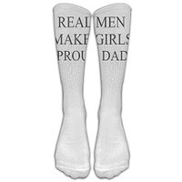 Etrfr REAL MEN MAKE GIRLS Proud Dad Custom Knee High Socks Football Baseball Long Stockings For Men Women