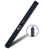 Lighter, Rechargeable USB lighters LED Screen Dual Arc Plasma Lighter Windproof Flameless Butane Free Electric Lighter