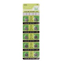 Sixsons 10 Pcs Button Cell Battery AG7 Lithium Battery 1.55V Round Coin Cell Battery For Watch Clocks Controllers Toys LR927 LR57 SR927W 399 GR927 395A Alkaline