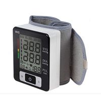 Lhh Wrist Digital Blood Pressure Monitor, Automatic Sphygmomanometer Smart Measure Pulse Rate Fitness Measurement, Portable One-Piece Design Family Health