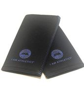 I Am Athletics Neoprene Knee Sleeves - 7mm Compression Support | Great for Running, Weightlifting, Powerlifting, Squats, Deadlift, Crossfit (Black/Blue) M