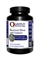 Quantum Olive Leaf Support, 60 Veg caps - Olive Leaf Extract Formula, Minimum 20% Oleuropein, Full Spectrum Immune Support