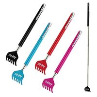 MAZIMARK--Back Scratcher Telescopic EXTENDABLE Handy Portable Metal Clip Novelty Pen