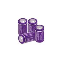 1/2 AA Size ER14250 3.6V 1200mAH Lithium Battery,4 Counts