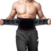 Lower Back Brace Support, Lumbar Support Belt for Back Pain Relief - Waist Backbrace with 3 Lumbar Pad for Sciatica, Scoliosis and Herniated Disc - Dual Adjustable Straps Breathable Mesh Panels-2XL