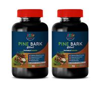 Brain Health and Memory - Pine BARK Extract 100 MG - Pure and Potent Ingredients - Immune Support Supplement - 2 Bottles 180 Capsules