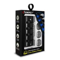 LIR2032 Rechargeable Battery Charger with High Capacity 3.7V 70mA 4pcs Button Batteries Can Replace Coin Cell Lithium ML2032