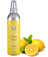 Aira Mist Clean Lemon Organic Room Spray - Essential Oil Spray with Therapeutic Essential Oils of Lemon & Orange - Living Room Spray & Bathroom Spray Free of Alcohol & Parabens - 8 Ounces