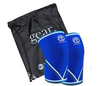 Rehband 7051 Knee Sleeves (1 Pair) Bundled with Gillingham High Performance Back Pack (Large)
