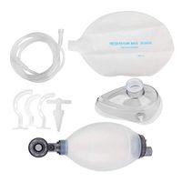 Leftwei First Aid kit,Silica Gel Adult Manual Simple Breathing Apparatus Resuscitator Ambu Bag First Aid kit Tool