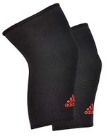 Adidas 2 Pack Compression Knee Sleeve with Breathable Reinforced Nylon, Black, Size Medium'