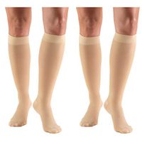 Truform Compression 30-40 mmHg Sheer Knee High Stockings Beige, Small, 2 Count