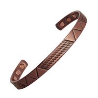 ProExl Athens Pure Solid Copper Magnetic Bracelet for Arthritis Relief (7 1/2 inch)