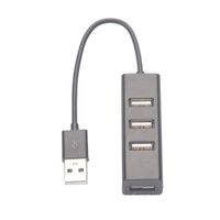 OUSHE 4 in 1 USB Hub Splitter Multiple Port USB Hub Adapter for Laptop USB Flash Drives Windows PC Mac and Other USB Devices,Black