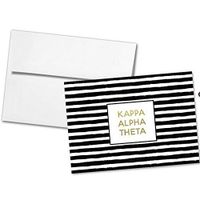 Kappa Alpha Theta Striped Notecards(6)