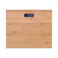 Wooden Scales Backlight Anti-Skid Display Electronic Body Scale Slim Design Easy to Store