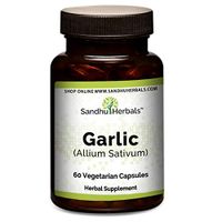 Garlic (Allium Sativum) Extract 900 mg Per Serving Vegetarian Capsules 60 Ct| Supports Heart Health | Maintains Healthy Cholesterol Level