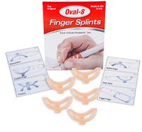 3-Point Products Oval-8 Finger Splint Size 6 (Pack of 5)