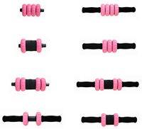 RollerTek RTPro Back Extensor KIT | 8 Tools in One Kit - Interchangeable Parts - Massage Back Muscles - Excellent for Recovery - Deep Tissue Massage - Muscle Tension Relief (Pink)