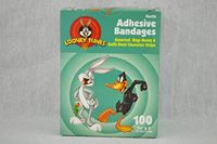 Looney Tunes Bandage - Bugs & Daffy Strips, 3/4" x 3" - Model 62362 - Box of 100
