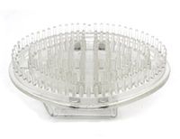 Portable Manual Body Massager Brush Health Care Elitzia ET031 (Transparent)