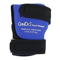 CanDo Palm Weights, Child Size, Right Hand, 1/2 Pound