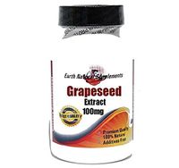 Grapeseed Extract 100mg * 200 Capsules 100% Natural - by EarhNaturalSupplements