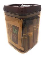 Easy Open Acrylic Jar Humidor w/UV Protection for Short Nub Style Cigars up to 5" with Boveda 69% Humidity System Holds up to 20 Cigars