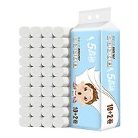 Oeak Roll Paper Towels Bulk Essential 5 Layer Paper Tissue, Thickened Household Skin-Friendly Toilet Paper