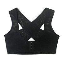 JZDAI Humpback Scoliosis Correction Belt Sitting Posture Correction Belt Comfortable Ventilation,Black,S
