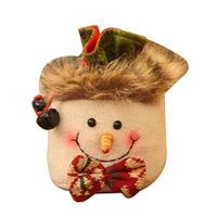 Villeur Christmas Santa Claus Snowman Elk Kids Candy Gift Xmas Present Bag Décor Gift Bags