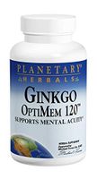Ginkgo OptiMem 120 Planetary Herbals 60 Tabs