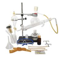 250ml Home Distiller Alcohol Oil Moonshine Distiller Essential Oil Extraction Chemical Experiment Equipment Lab Glassware Kit (Kit 4)