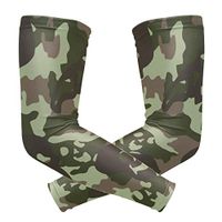 ZZKKO Skull Camouflage Cooling Arm Sleeves Cover Uv Sun Protection for Men Women Running Golf Cycling Arm Warmer Sleeves 1 Pair