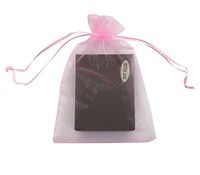 SUNGULF 100pcs Organza Pouch Bag Drawstring 5"x7" 13x18cm Strong Gift Candy Bag Jewelry Party Wedding Favor (Pink)