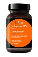 InVite® Health Vitamin D3, 600IU Tablets, Natural Cholecalciferol, 90 Vegetarian Capsules