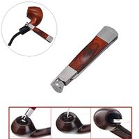 Tobacco Pipes Clearance, Tobacco Smoking 3in1 Red Wood Stainless Steel Pipe Cleaning Reamers Tamper Tool by Little Story