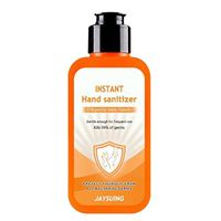 MOHOLL Disposable Hand Sanitizer Gel, Kills 99.99%, Long-Lasting Anti-Bacterial Quick Drying Liquid Hand Soap Wash Cleaning Orange