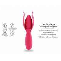 Lcf Cordless Wand Massager with Dual Motors - 10 Powerful Speed Mode - Memory Function - Multi-Angle Bending