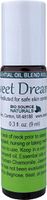 Sweet Dreams Essential Oil Blend Roll On (9 ml) with Essential Plant Oils of Nutmeg, Jasmine, Lavender, Rose, Roman Chamomile, Vanilla in Sweet Almond Oil for Safe Skin Contact