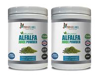 Immune System Vitamins for Women - Alfalfa Juice Organic Powder - Alfalfa Leaf Powder Organic - 2 Cans 16 OZ (100 Servings)